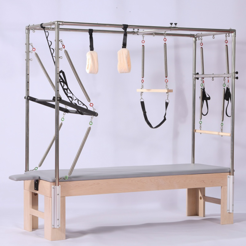 Professional Maple Pilates Cadillac Trapeze (9)